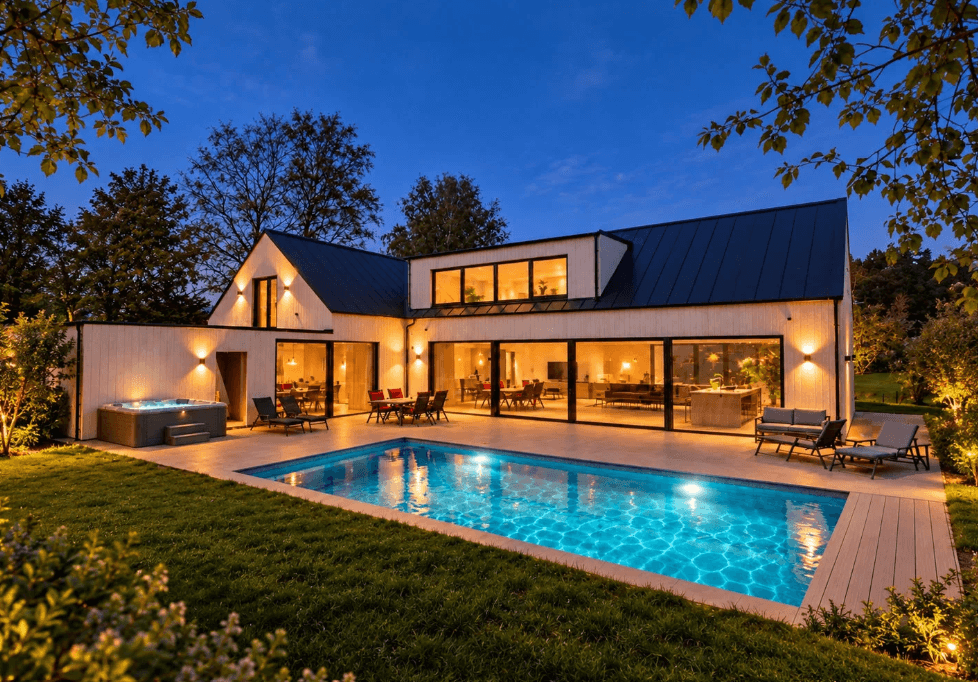 Luxury Gothenburg Villa with Pool, Sauna and Cinema — Villa